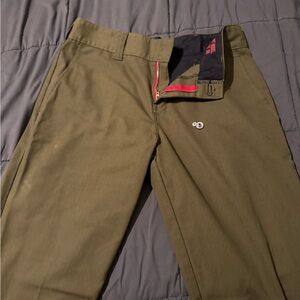 Dickies Skateboarding Pants in Olive Green.